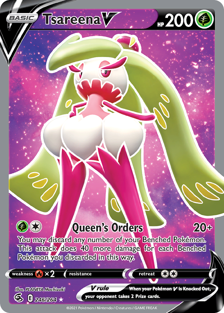 Tsareena V – Fusion Strike 246/264 Pokémon card