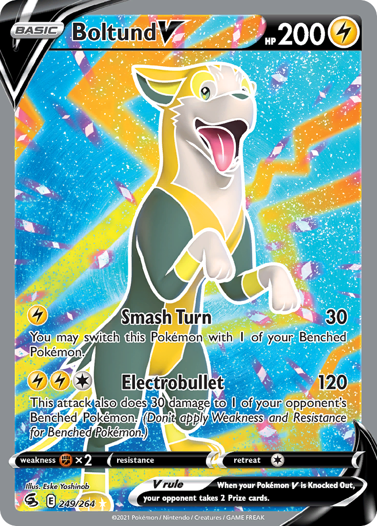 Boltund V – Fusion Strike 249/264 Pokémon card