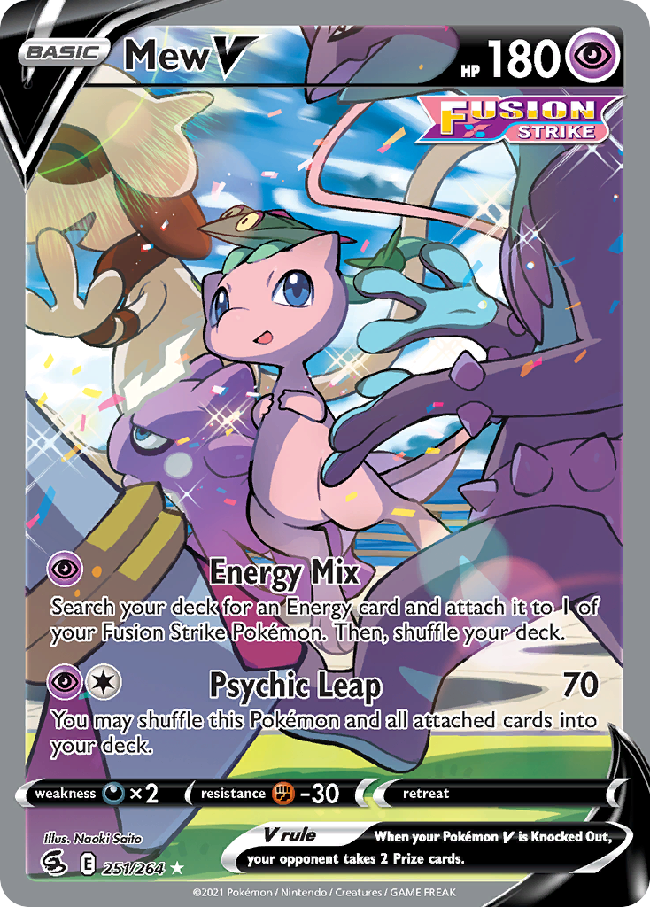 Mew V – Fusion Strike 251/264 Pokémon card