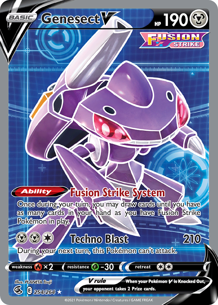 Genesect V – Fusion Strike 254/264 Pokémon card