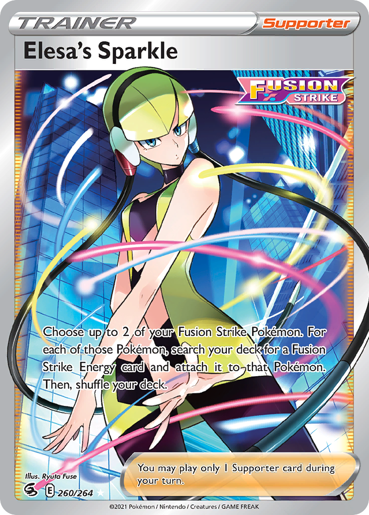 Elesa's Sparkle – Fusion Strike 260/264 Pokémon card
