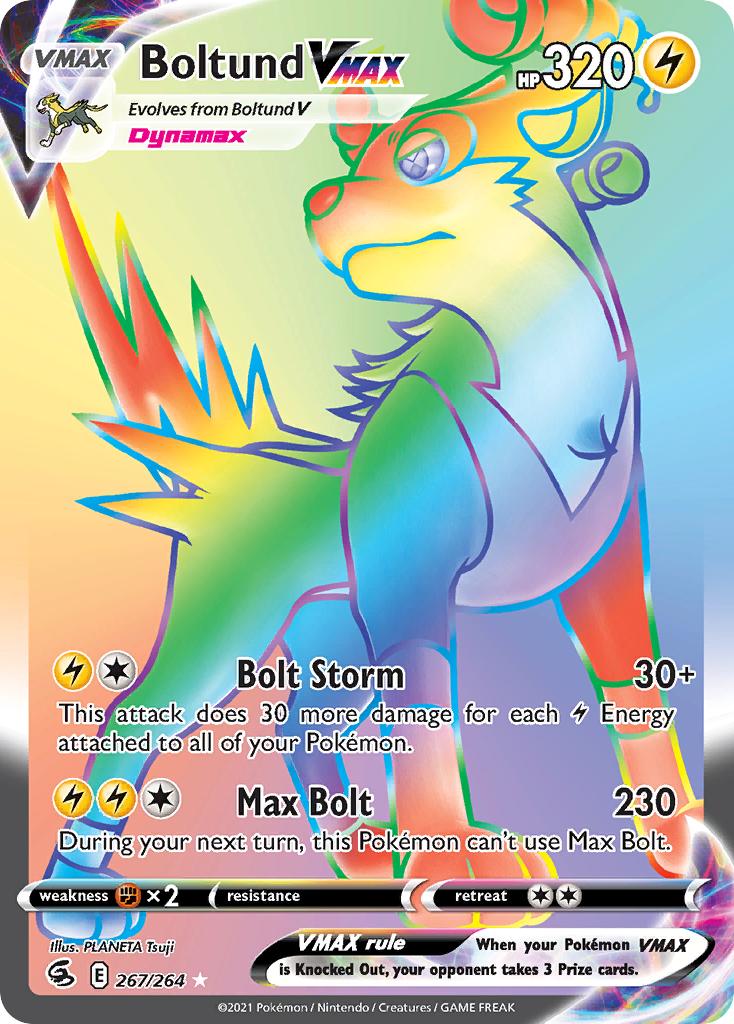 Boltund VMAX – Fusion Strike 267/264 Pokémon card