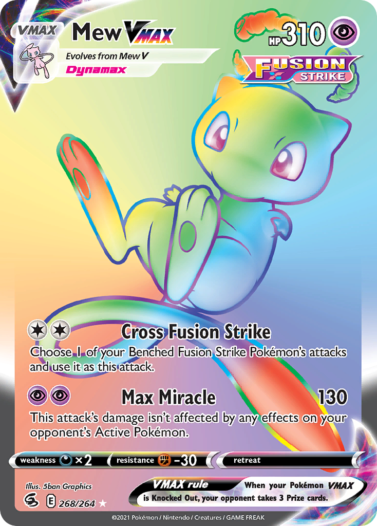 Mew VMAX – Fusion Strike 268/264 Pokémon card
