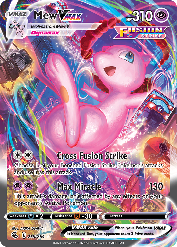 Mew VMAX – Fusion Strike 269/264 Pokémon card