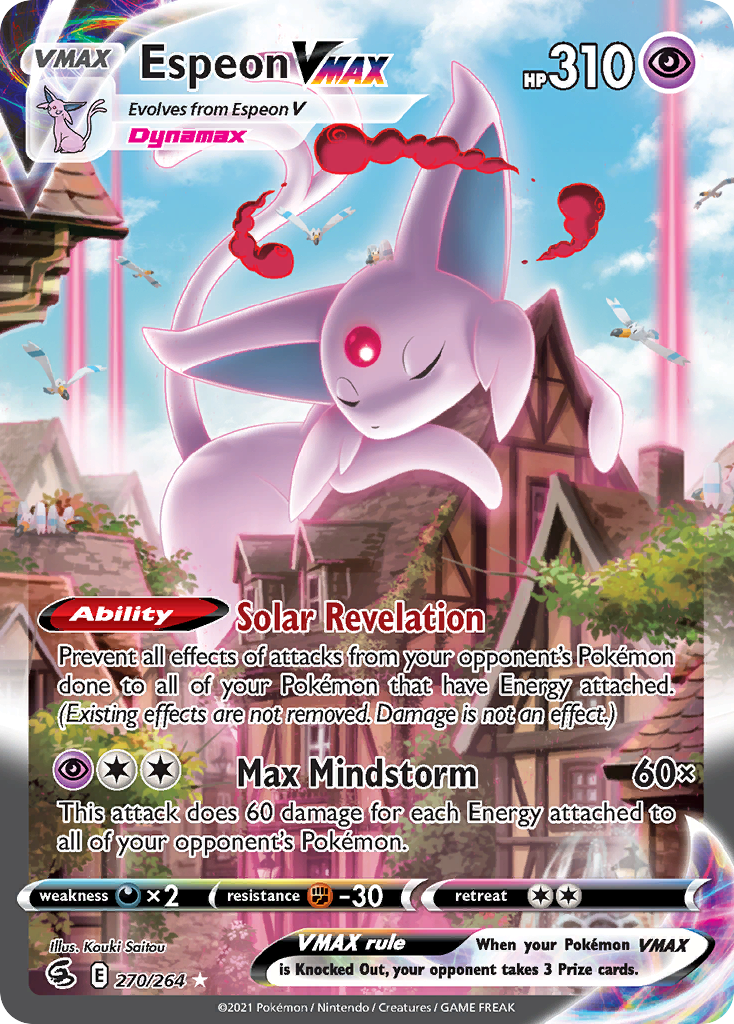 Espeon VMAX – Fusion Strike 270/264 Pokémon card