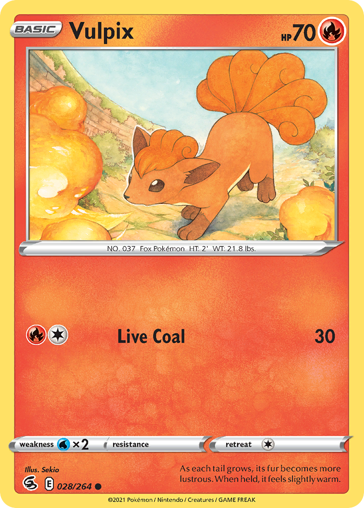 Vulpix – Fusion Strike 028/264 Pokémon card