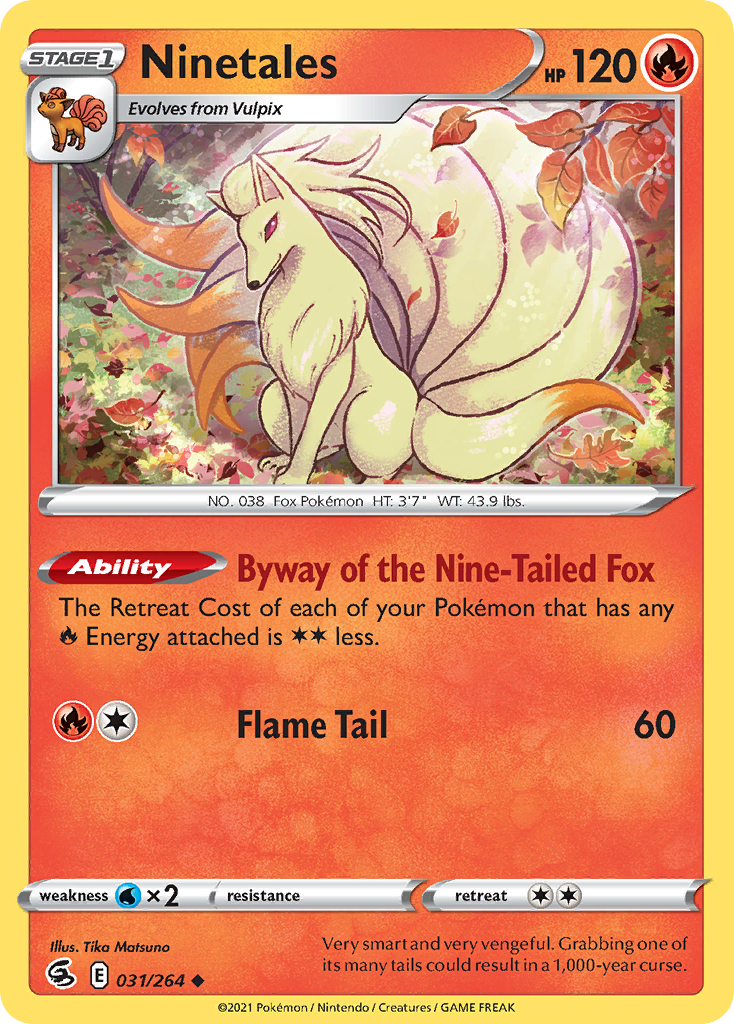 Ninetales – Fusion Strike 031/264 Pokémon card