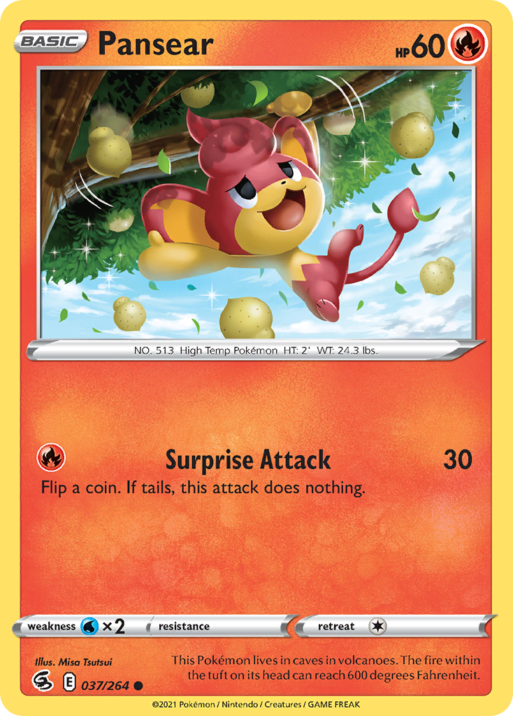 Pansear – Fusion Strike 037/264 Pokémon card
