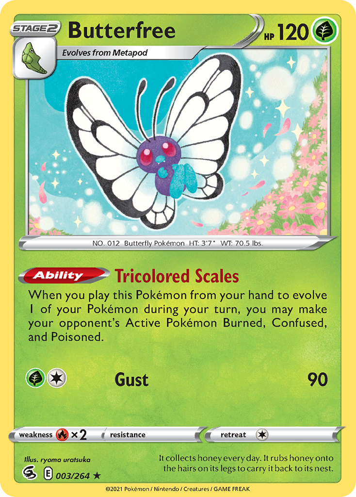 Butterfree – Fusion Strike 003/264 Pokémon card