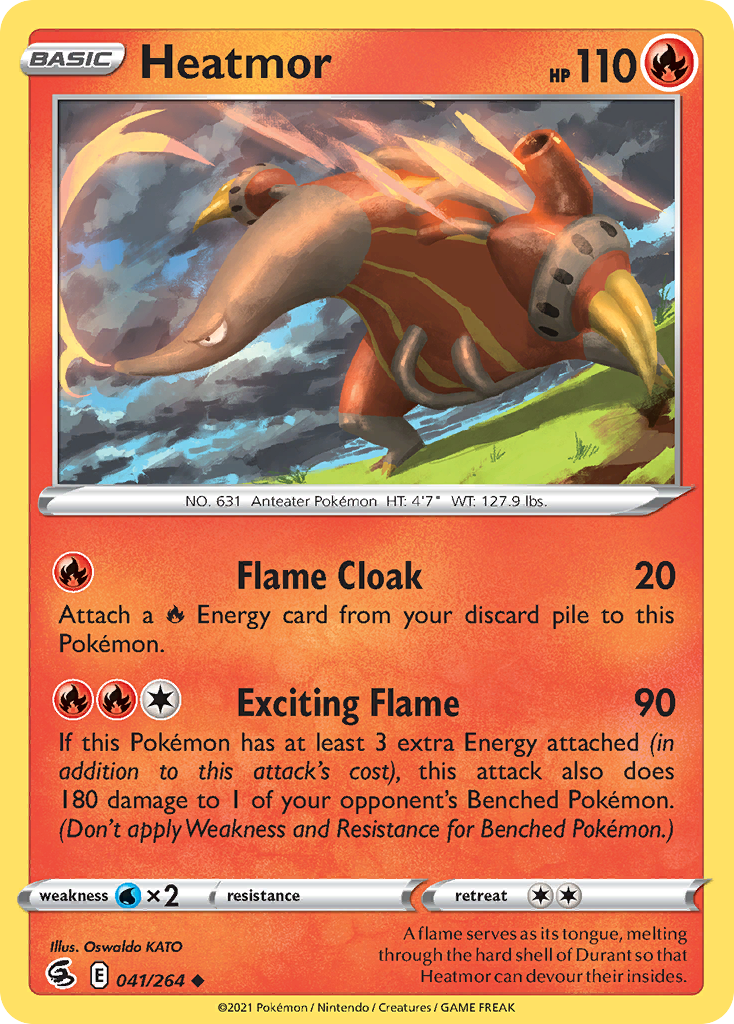 Heatmor – Fusion Strike 041/264 Pokémon card