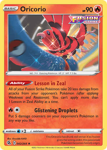 Oricorio - Fusion Strike 42