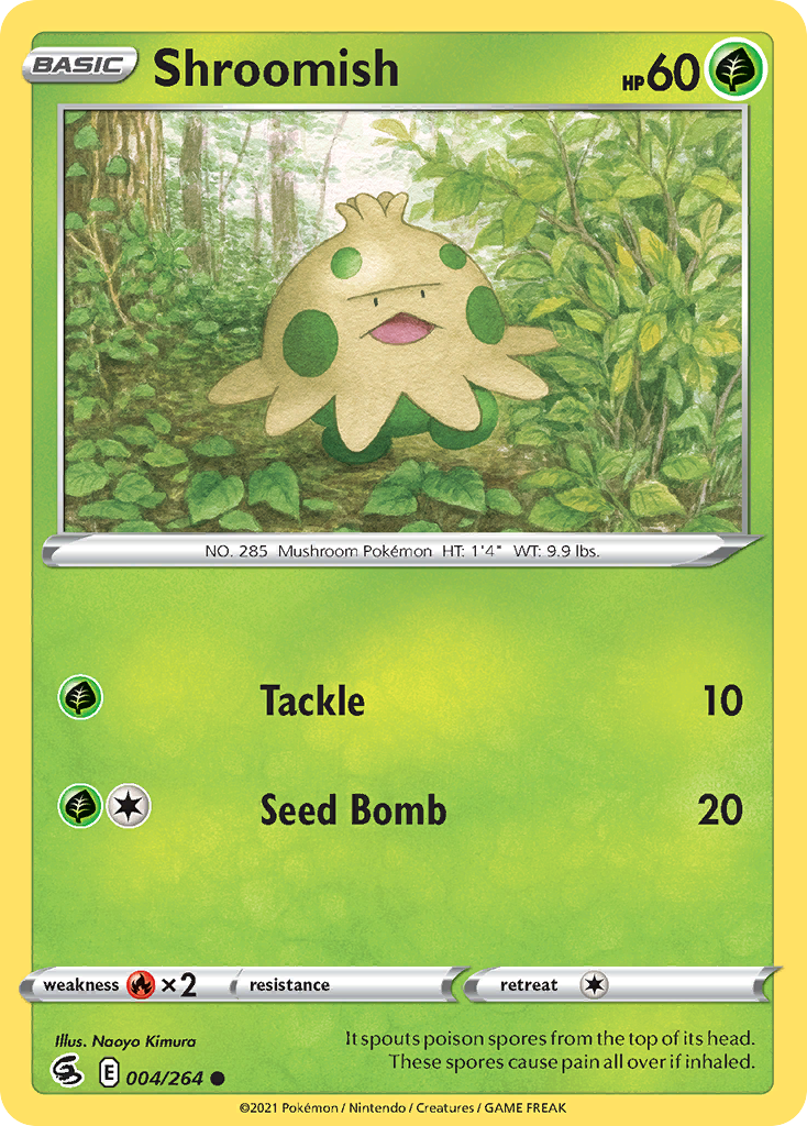 Shroomish – Fusion Strike 004/264 Pokémon card