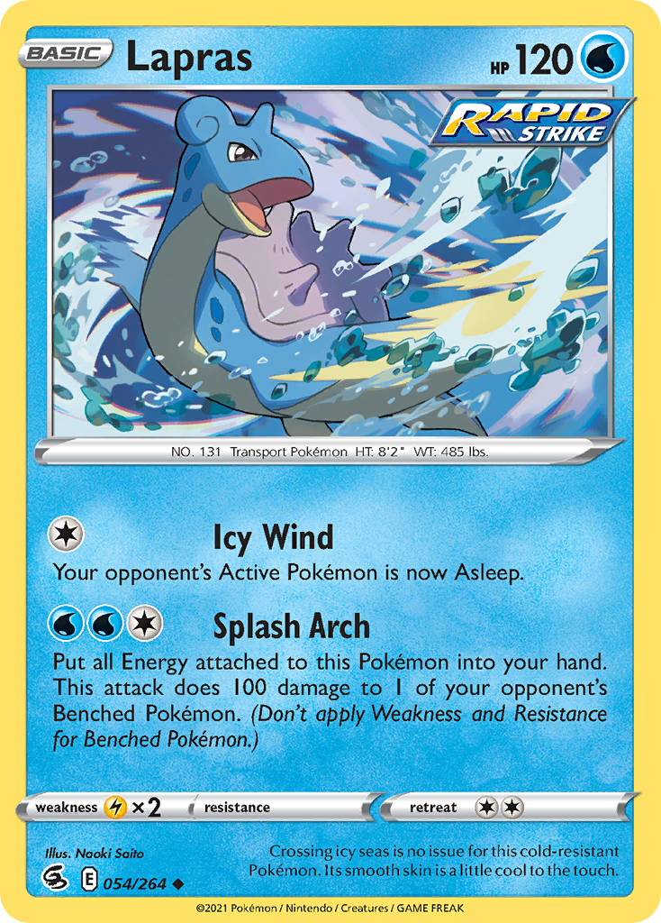 Lapras – Fusion Strike 054/264 Pokémon card