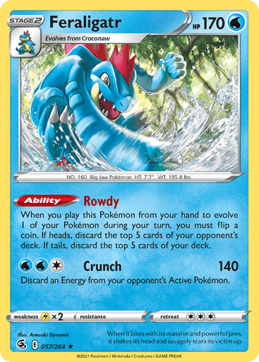 Feraligatr - Fusion Strike 57