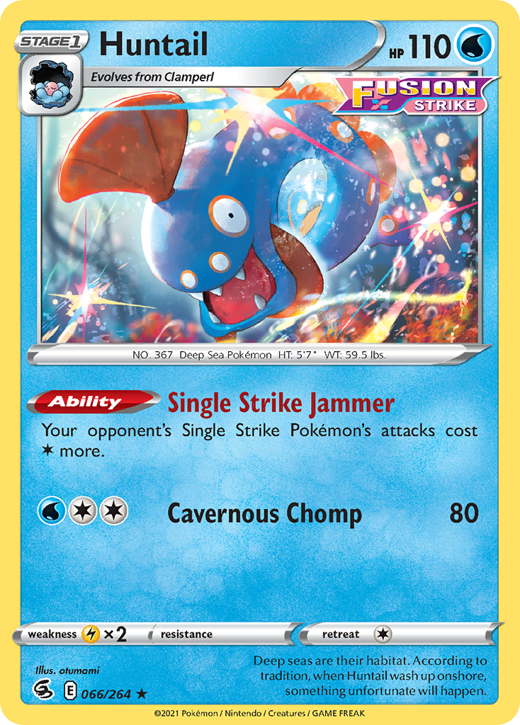Huntail – Fusion Strike 066/264 Pokémon card