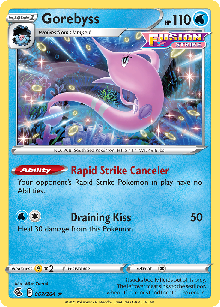 Gorebyss – Fusion Strike 067/264 Pokémon card