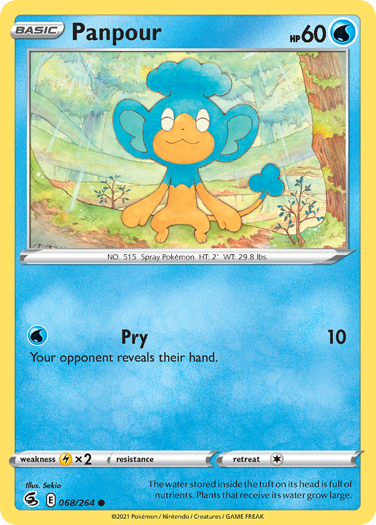 Panpour – Fusion Strike 068/264 Pokémon card