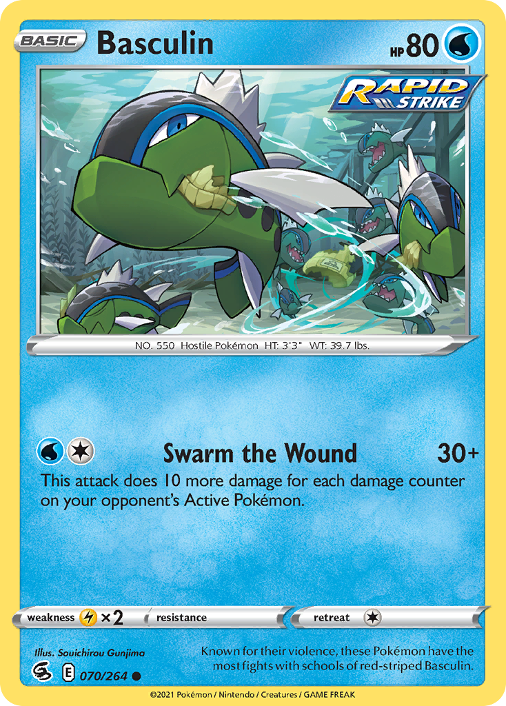 Basculin – Fusion Strike 070/264 Pokémon card