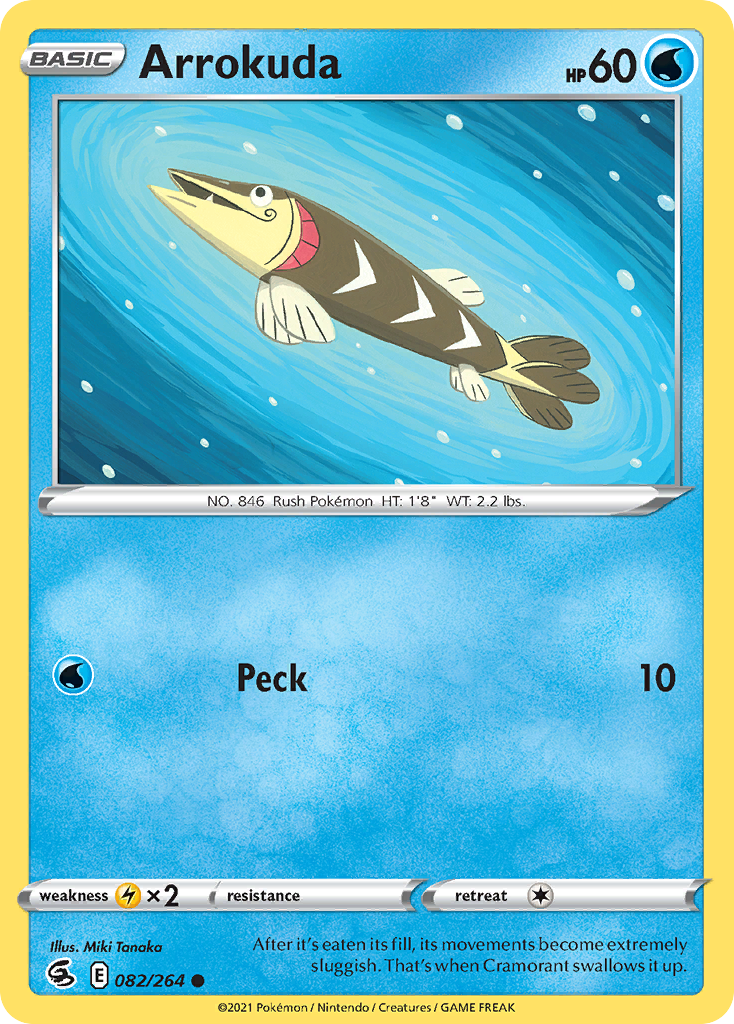 Arrokuda – Fusion Strike 082/264 Pokémon card