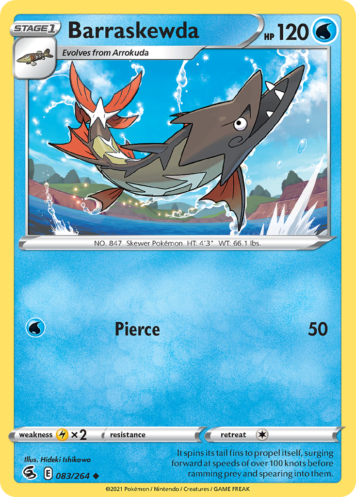 Barraskewda – Fusion Strike 083/264 Pokémon card