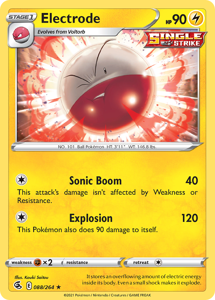 Electrode – Fusion Strike 088/264 Pokémon card