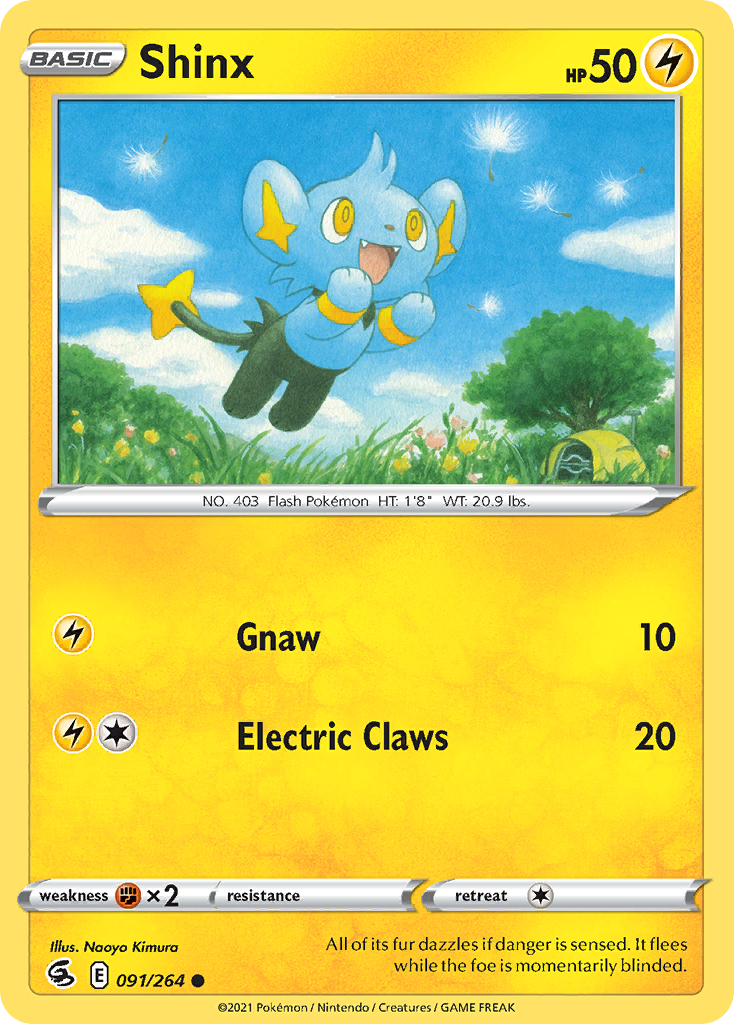 Shinx – Fusion Strike 091/264 Pokémon card