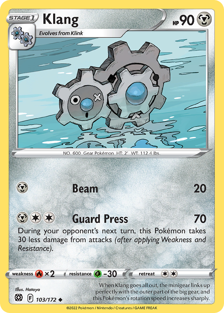 Klang – Brilliant Stars 103/172 Pokémon card
