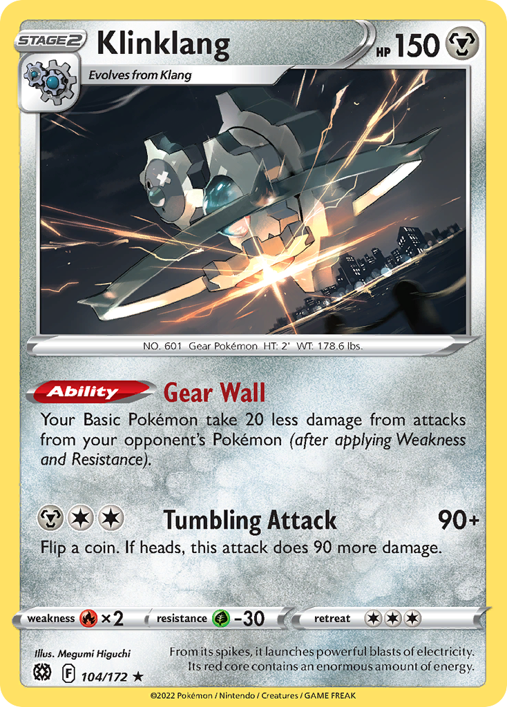 Klinklang – Brilliant Stars 104/172 Pokémon card