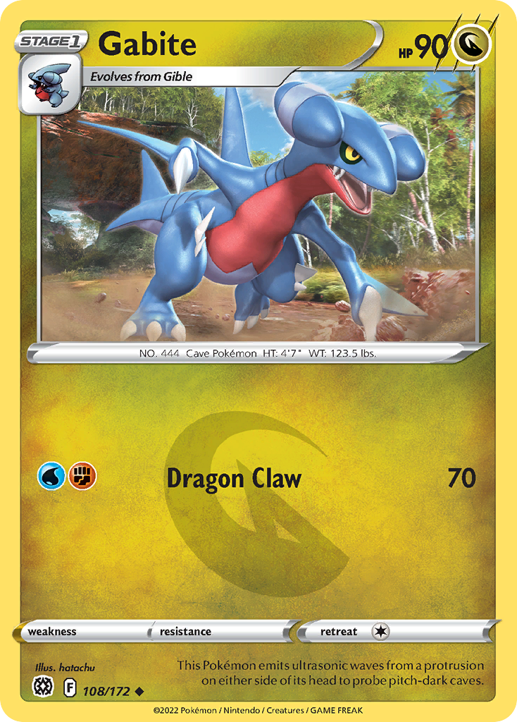 Gabite – Brilliant Stars 108/172 Pokémon card