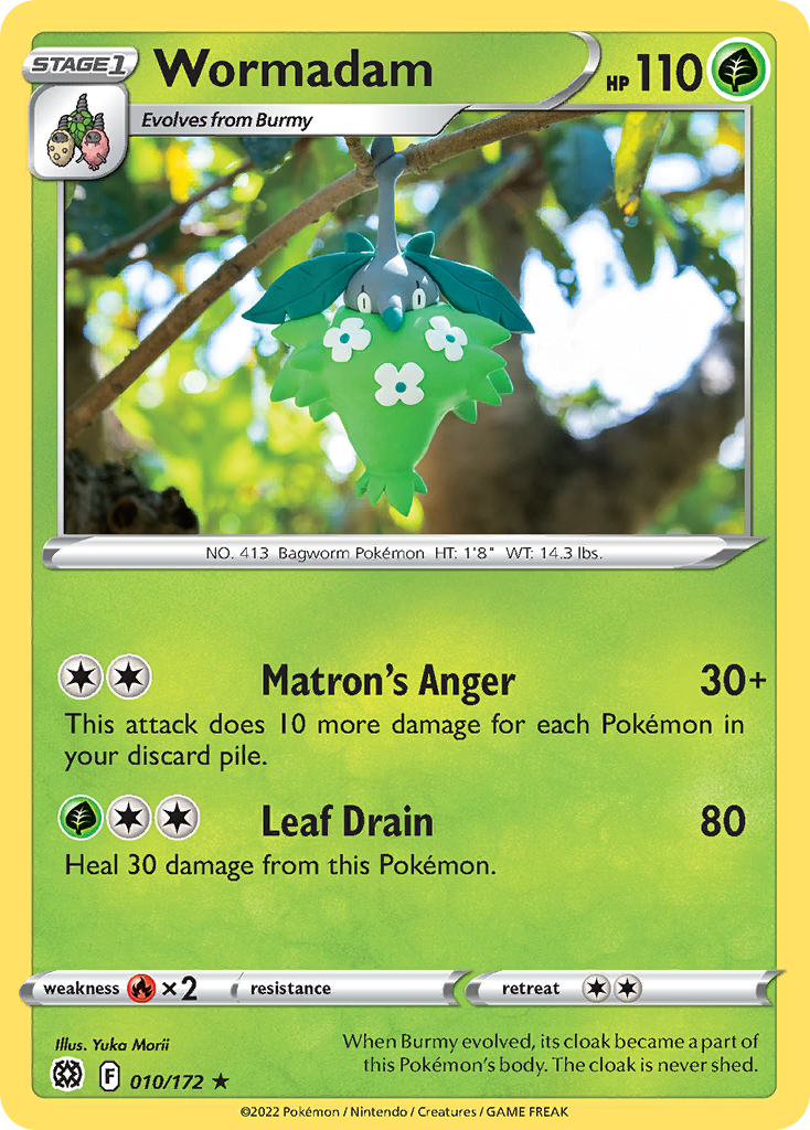 Wormadam – Brilliant Stars 010/172 Pokémon card