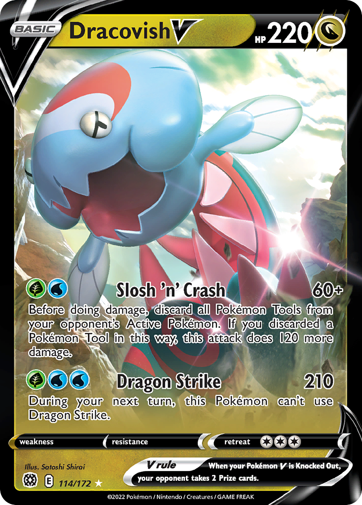 Dracovish V – Brilliant Stars 114/172 Pokémon card