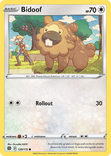 Bidoof - Brilliant Stars 120