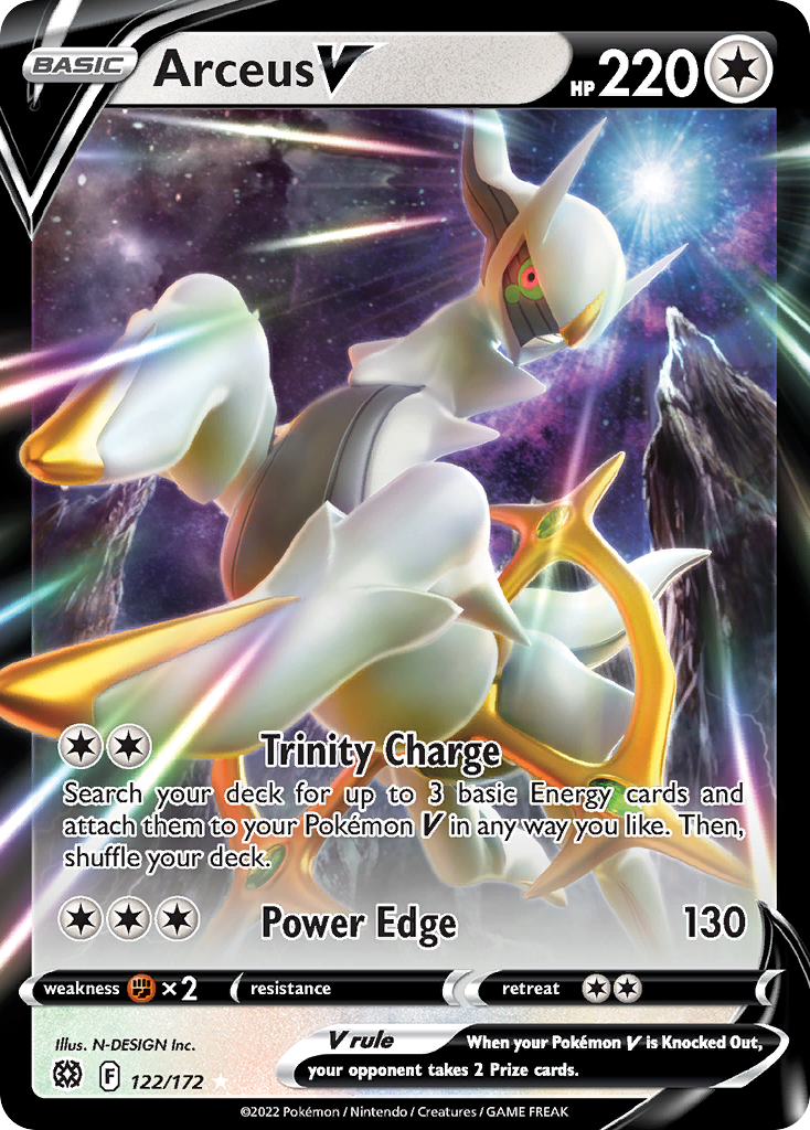 Arceus V – Brilliant Stars 122/172 Pokémon card