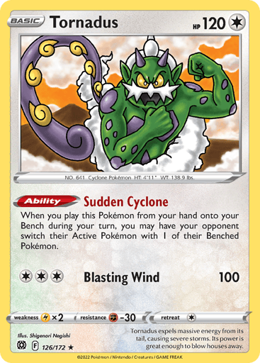 Tornadus - Brilliant Stars 126