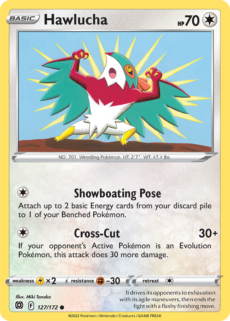 Hawlucha – Brilliant Stars 127/172 Pokémon card