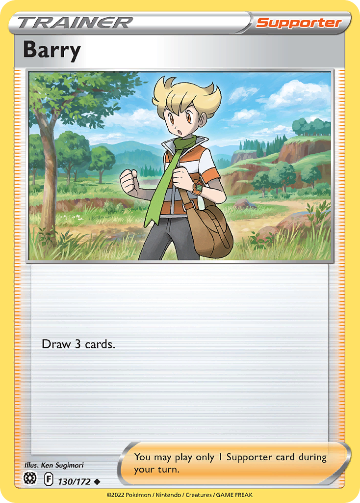 Barry – Brilliant Stars 130/172 Pokémon card