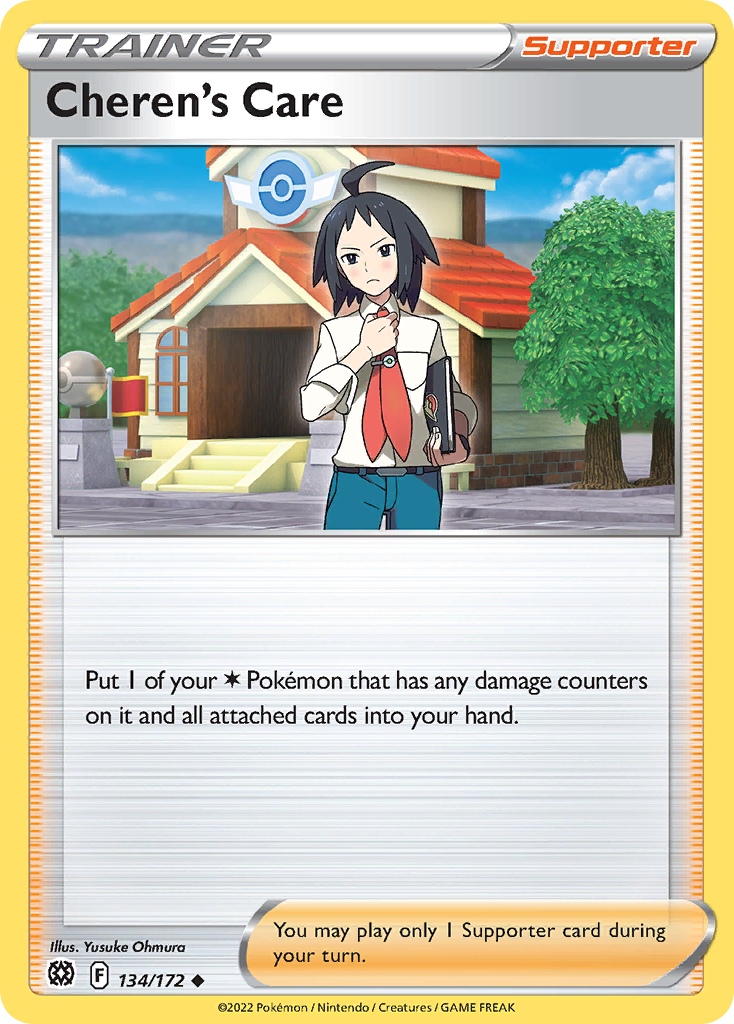 Cheren's Care – Brilliant Stars 134/172 Pokémon card