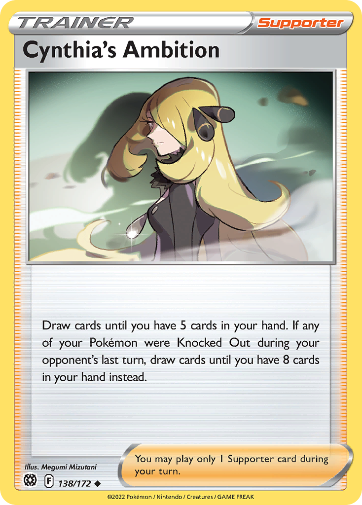 Cynthia's Ambition – Brilliant Stars 138/172 Pokémon card