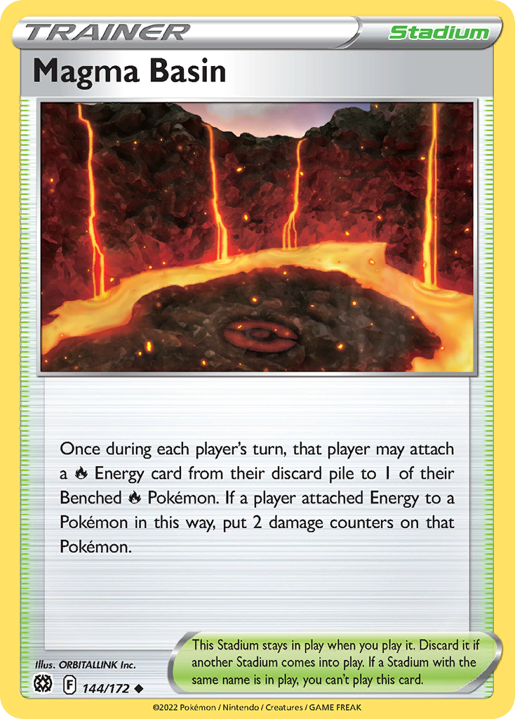Magma Basin – Brilliant Stars 144/172 Pokémon card
