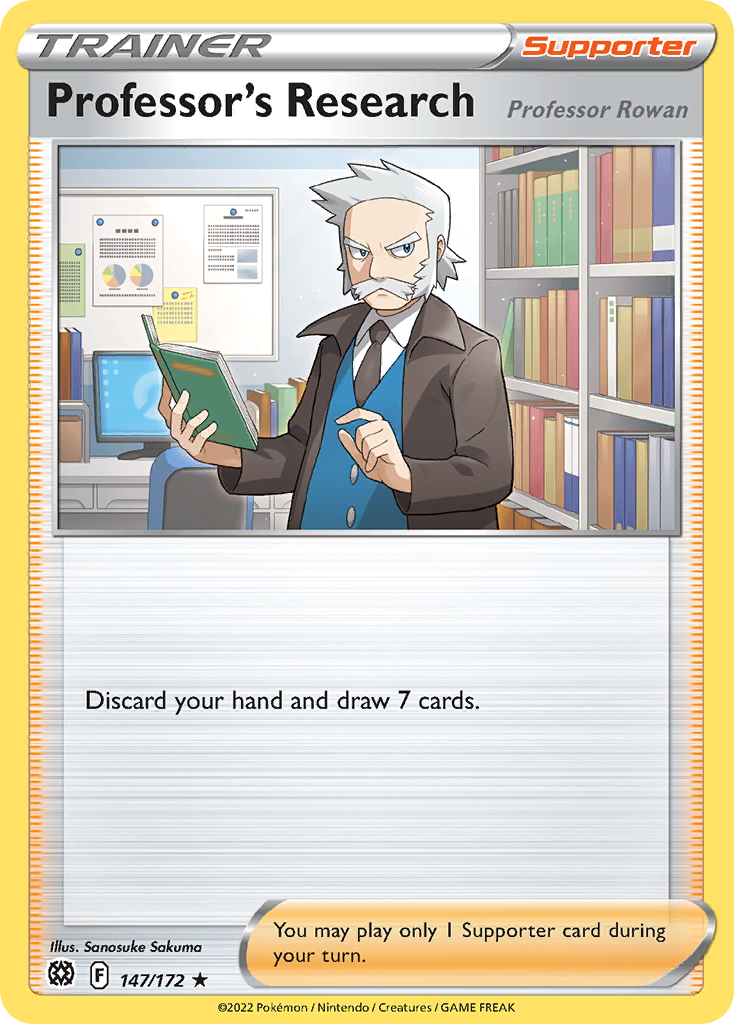 Professor's Research – Brilliant Stars 147/172 Pokémon card
