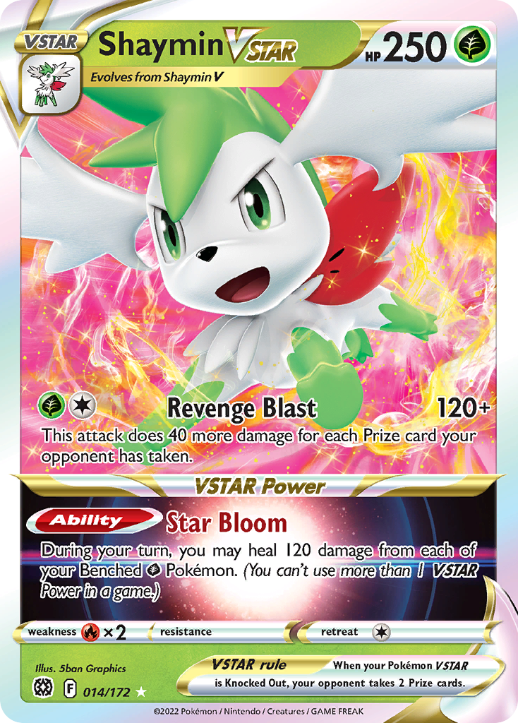 Shaymin VSTAR – Brilliant Stars 014/172 Pokémon card
