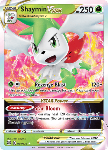 Shaymin VSTAR - Brilliant Stars 14