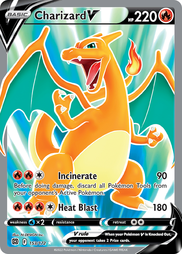 Charizard V – Brilliant Stars 153/172 Pokémon card