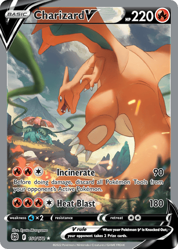 Charizard V - Brilliant Stars 154