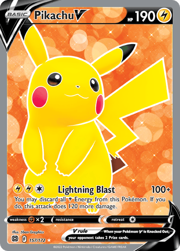 Pikachu V - Brilliant Stars 157