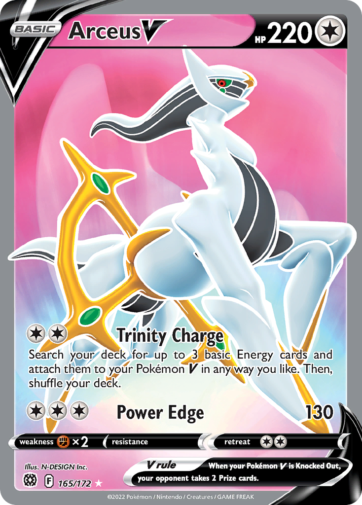 Arceus V – Brilliant Stars 165/172 Pokémon card