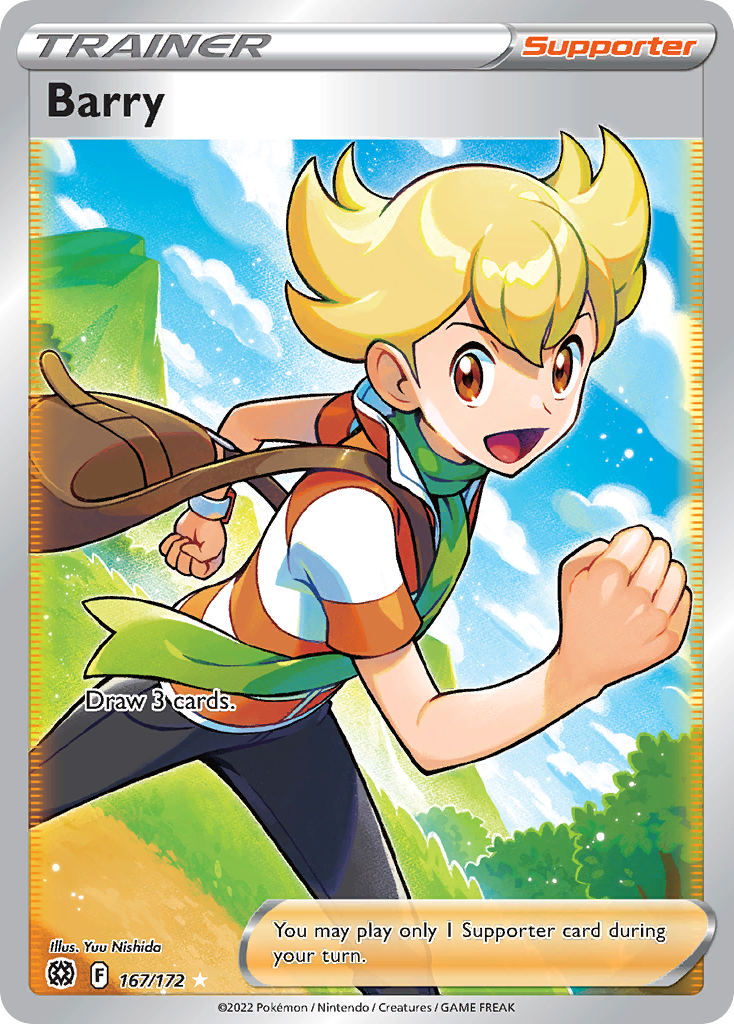 Barry – Brilliant Stars 167/172 Pokémon card