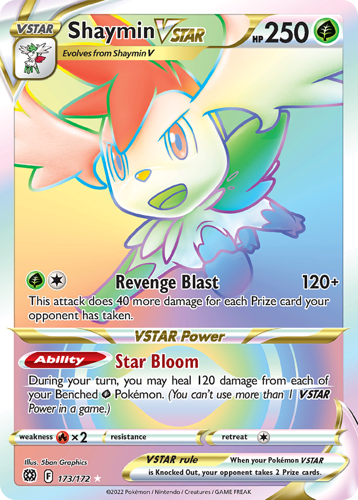 Shaymin VSTAR – Brilliant Stars 173/172 Pokémon card