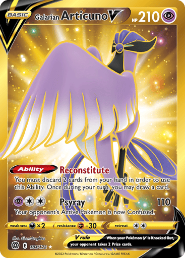 Galarian Articuno V - Brilliant Stars 181
