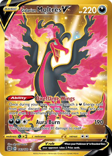 Galarian Moltres V - Brilliant Stars 183
